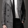 Burberry Midlength Herringbone Trench Coat with Leather Trim in Gray for Men (nickel) - Lyst