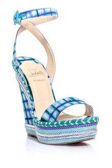 Christian Louboutin Duplice Wedge Sandals - Lyst
