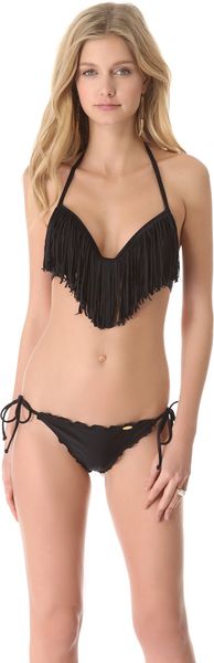 Luli Fama Cosita Buena Fringe Bikini Top - Lyst