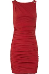 Michael by Michael Kors Ruched Stretch-Jersey Dress