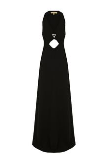 Michael Kors Cut-Out Crepe Gown - Lyst