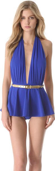 Michael Kors Collection Empire Skirted Maillot - Lyst