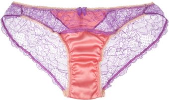 Mimi Holliday By Damaris Daiquiri Silksatin and Lace Briefs - Lyst