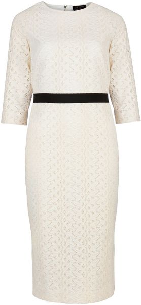 Ted Baker Araa Heavy Lace Midi Dress - Lyst