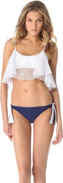 Thayer Ruffle Bralette Bikini Top - Lyst