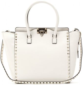 Valentino Rockstud Leather Tote - Lyst