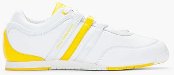 Y-3 White and Yellow Boxing Sneakers - Lyst