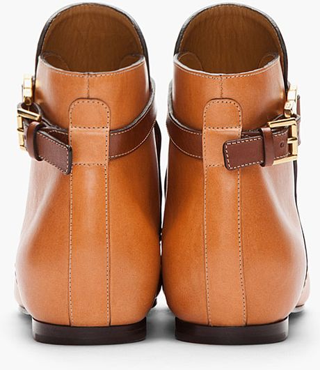 chloe boots tan