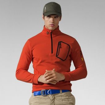 RLX Ralph Lauren Half Zip Fleece Mockneck - Lyst