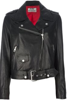 Acne Leather Jacket - Lyst