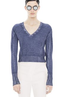 Acne Lia V Navy - Lyst