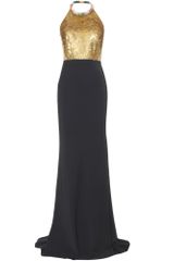 Alexander McQueen Gown with Sequin Trimmed Bodice