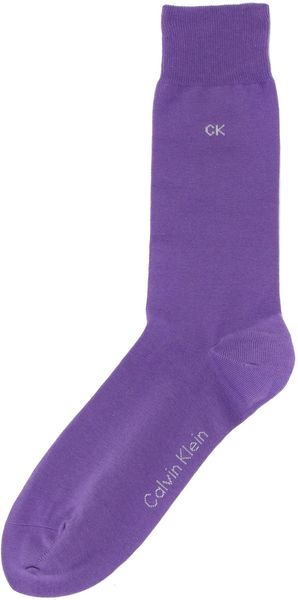 Calvin Klein 3 Pack Combed Flat Knit Sock - Lyst