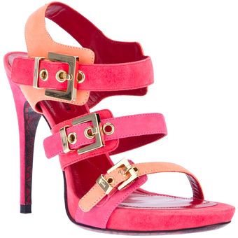 Cesare Paciotti Buckle Strap Sandals - Lyst