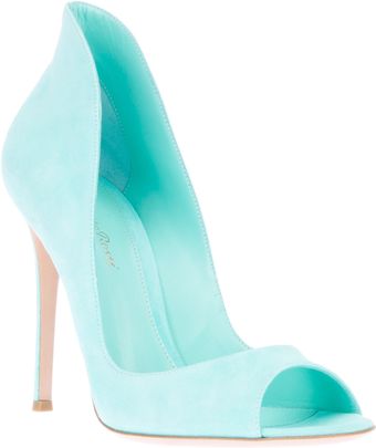 Gianvito Rossi Peeptoe Pumps - Lyst