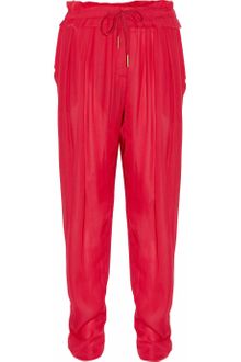 Isabel Marant Fidji Drawstring Washedgeorgette Pants - Lyst