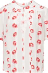 Reiss Lillyann Poppy Print Top