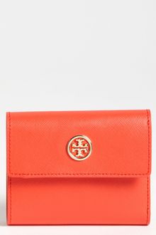 Tory Burch Robinson Saffiano Leather French Wallet - Lyst