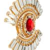 Asos Intricate Eye Earrings in Gold (crystal) - Lyst