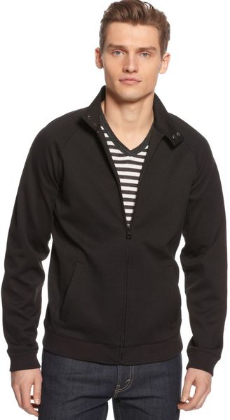 Calvin Klein Ck One Long Sleeve Full Zip Ponte Track Jacket - Lyst