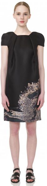 Honor Gazar Waves Tuck Dress - Lyst