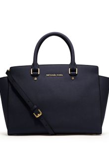 Michael by Michael Kors Large Selma Topzip Satchel - Lyst