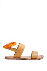 See By Chloé Fluoro Strap Flat Leather Sandal