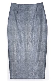 Cushnie Et Ochs Lizard Print Leather Skirt - Lyst