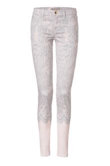 Emilio Pucci Nude Lace Print Pants - Lyst