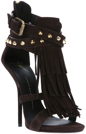 Giuseppe Zanotti Studded Stiletto Sandal - Lyst