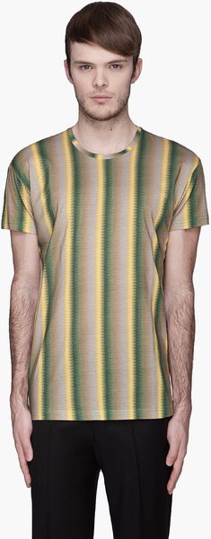 Jonathan Saunders Green and Yellow Ombre Dot Lavers Shirt - Lyst
