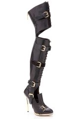 Prabal Gurung Black Over-The-Knee Boot