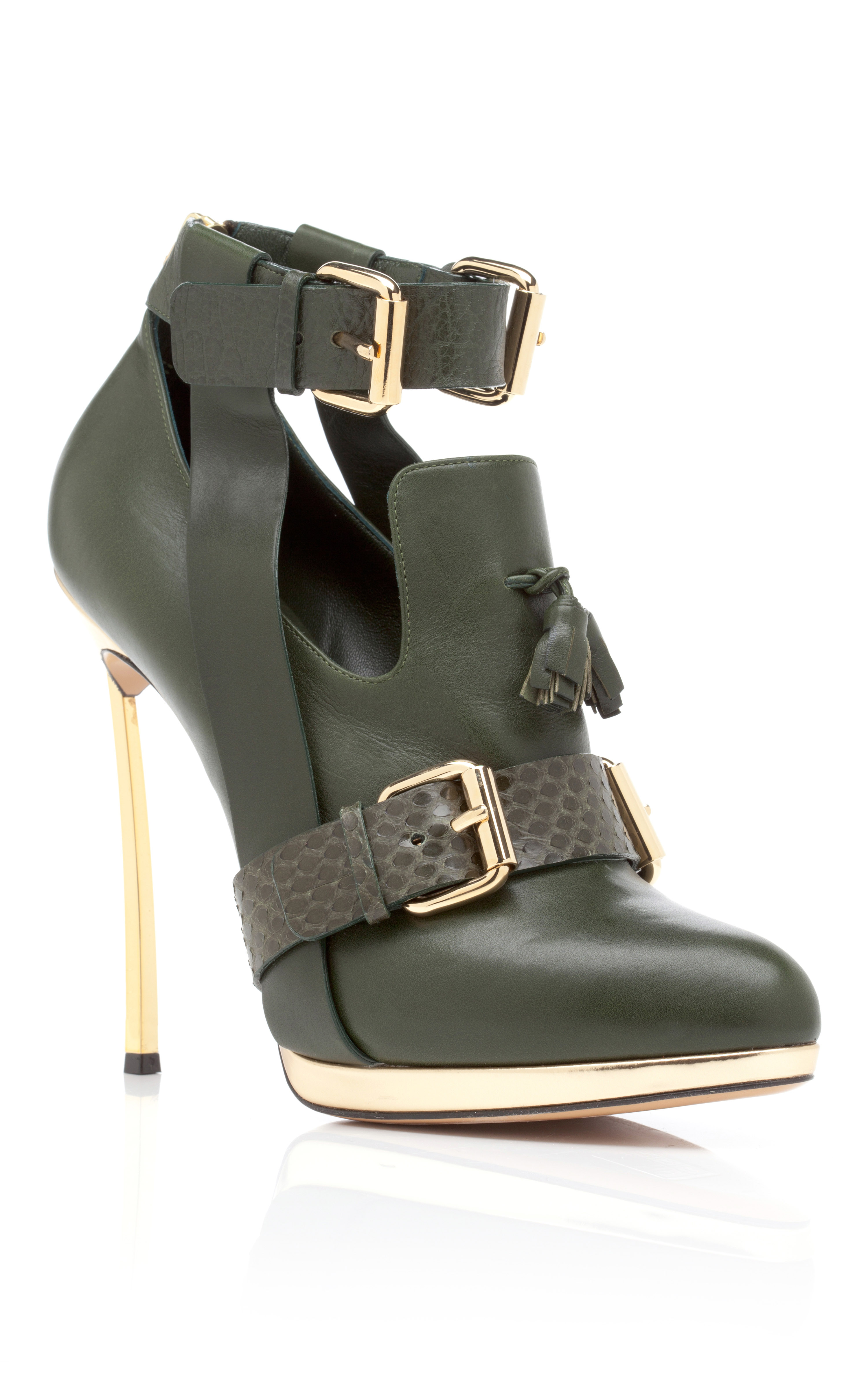 olive green heels with straps