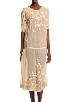Suno Thick Thread Embroidery Dress - Lyst