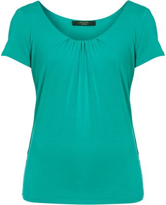 Weekend By Maxmara Short Sleeved Jersey Cotton Tee - Lyst