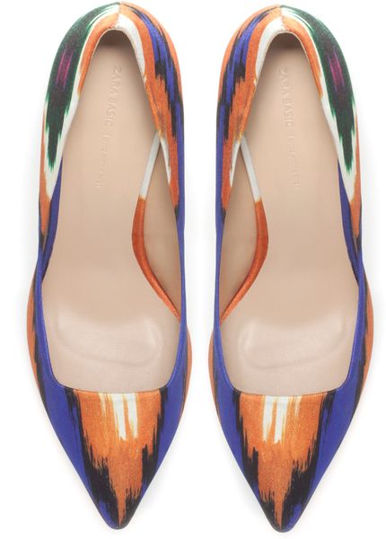 Zara Combined Court Shoe in Multicolor (blue) - Lyst