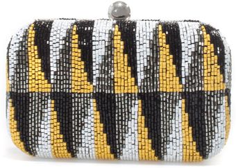 Zara Asymmetric Beaded Evening Bag - Lyst