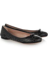 Alaïa Studded Leather Ballet Flats