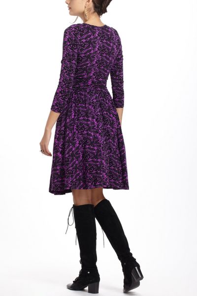 Tracy Reese Mulberry Lace Dress in Purple (purple motif)
