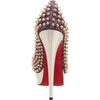 Christian Louboutin Lady Peep Spikes in Silver - Lyst