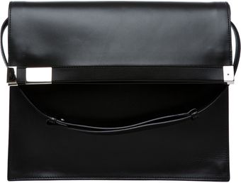 Maison Martin Margiela Flap Over Shoulder Bag in Black - Lyst