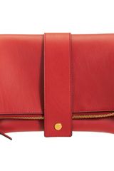 Marni Fold Over Snap Clutch
