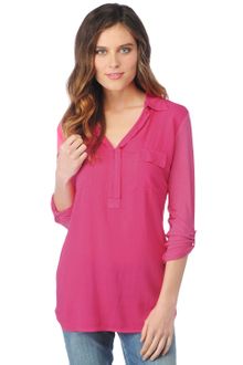 Splendid 34 Sleeve Shirting Top - Lyst