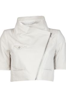 Yigal Azrouel Textured Leather Jacket - Lyst