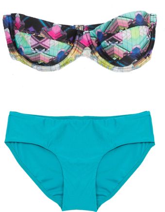 Zimmermann The Vase Underwire Bikini in Geo Jade - Lyst
