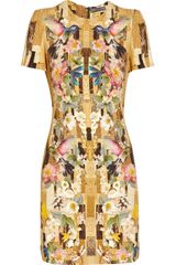 Alexander McQueen Printed Cady Dress