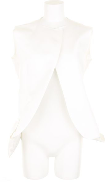 Comme Des Garçons Satined Vest in A Blend Of Polyester - Lyst