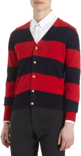Moncler Striped Cardigan - Lyst