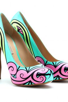 Nicholas Kirkwood Print Platform Pumps - Lyst