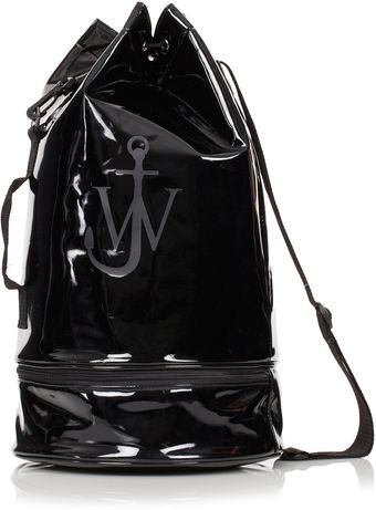 Topshop Patent Duffle Bag  - Lyst